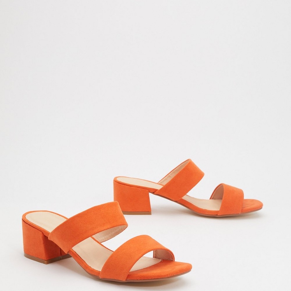 Faux Suede Mules